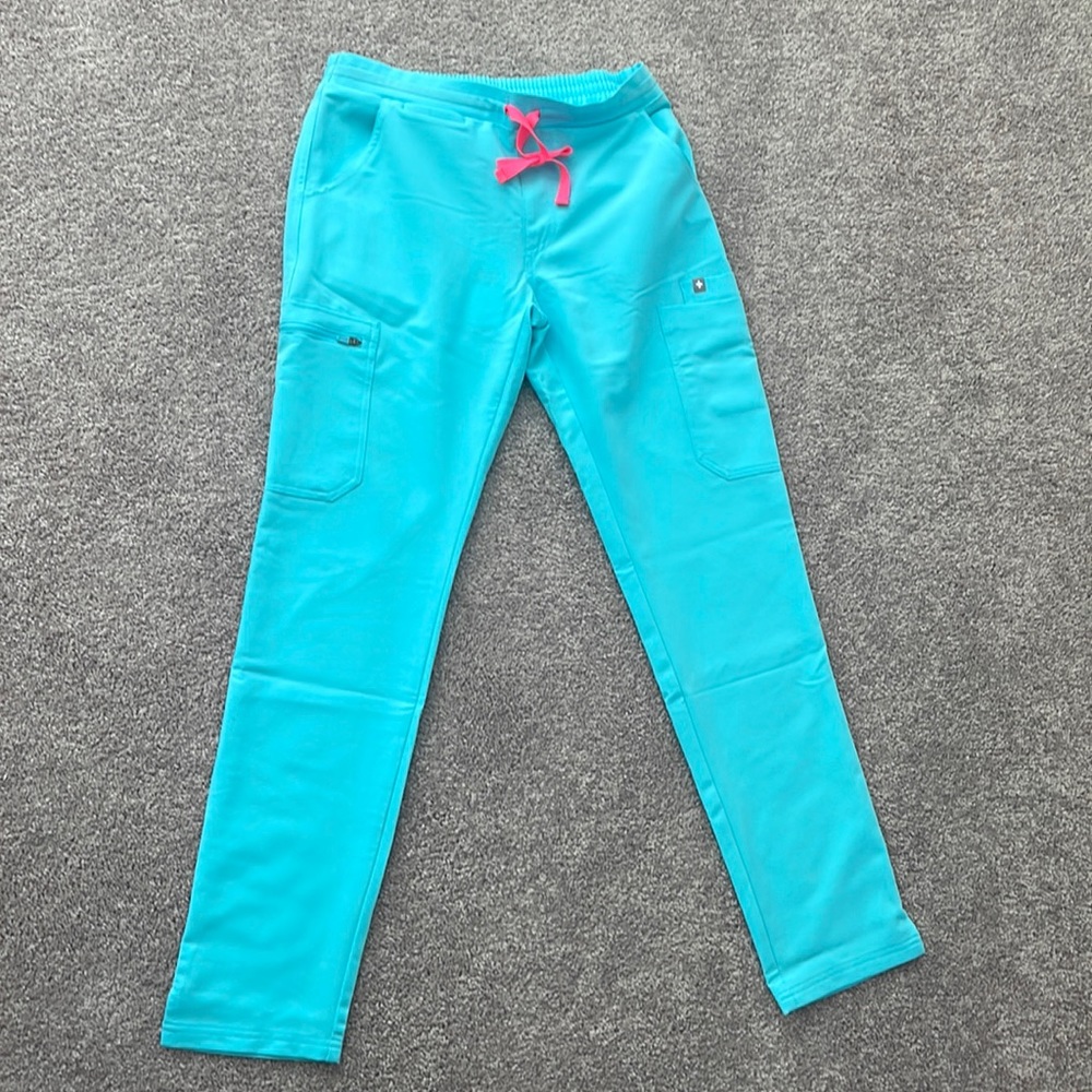 FIGS yola skinny scrub pant xs in neon blue